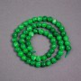 Chrysoprase Beads on Thread, smooth round bead, diameter 8mm+/-, length 38cm+