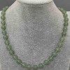 Nephrite Necklace Smooth Bead, diameter 8.5mm ±, length 46cm ±