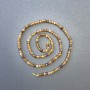Beads on Thread Hessonite (Yellow Garnet) Natural Stone Cube, diameter 3x3mm+/-, length 39cm+