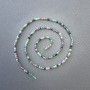 Beads on Thread Zoisite Natural Stone Cube, diameter 2.3x2.3mm+/-, length 39cm+