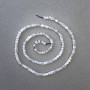 Labradorite Natural Stone Cube Beads on a Thread, diameter 2.5x2.5mm+/-, length 40cm+