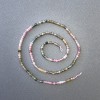 Tourmaline Assorted Natural Stone Cube Beads on a Thread, diameter 2.5x2.5mm+/-, length 39cm+