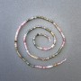 Tourmaline Assorted Natural Stone Cube Beads on a Thread, diameter 2.5x2.5mm+/-, length 39cm+