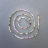 Tourmaline Assorted Natural Stone Cube Beads on a Thread, diameter 2x2mm+/-, length 40cm+