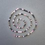 Tourmaline Assorted Natural Stone Cube Beads on a Thread, diameter 2.5x2.5mm+/-, length 39cm+