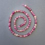 Polychrome Tourmaline Beads, Faceted Cube, Diameter 5.5x5.5mm+/-, Length 39cm+/- on a Strand