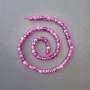 Tourmaline Beads Natural Stone Faceted Cube, diameter 5x5mm+-, length 38cm+- on a strand