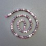 Tourmaline Beads Natural Stone Faceted Cube, diameter 5x5mm+-, length 38cm+- on a strand
