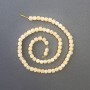 Citrine Beads Natural Stone Faceted Cube, diameter 5x5mm+-, length 39cm+- on a strand
