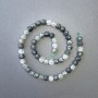 Rutilated Quartz Beads Natural Stone Faceted Cube, diameter 7x7mm+-, length 39cm+- on a strand