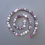 Tourmaline Beads, natural stone faceted cube, diameter 7x7mm+-, length 39cm+- on a strand