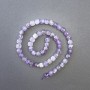 Amethyst Beads, natural stone faceted cube, diameter 7x7mm+-, length 37cm+- on a strand