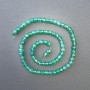 Chrysoprase Beads on Strand, Natural Stone Faceted Cube, Diameter 5x5mm+-, Length 39cm+