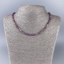 Tourmaline Necklace, Natural Stone Faceted Cube, Diameter 4x4mm+-, Length 50cm+