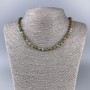 Jasper Hematite Natural Stone Faceted Cube Bead Necklace, 6x6mm Dia., 50cm Length