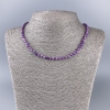 Phosphosiderite Necklace, Natural Stone, Faceted Cube, 4x4mm+/- Diameter, 50cm+ Length
