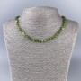 Canadian Jadeite Necklace, Natural Stone Faceted Cube, Diameter 5x5mm+-, Length 50cm+