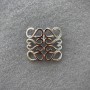 Accent Brooch, Silver-Tone Metal, 40x40mm+