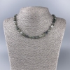 Rutilated Quartz Necklace, Natural Stone, Tumbled Beads, Diameter 6x8mm+/-, Length 51cm+