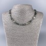 Rutilated Quartz Necklace, Natural Stone, Tumbled Beads, Diameter 6x8mm+/-, Length 51cm+