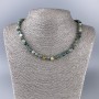 Jasper Necklace, Natural Stone, Smooth Round Beads, Diameter 6.5mm+/-, Length 49cm+