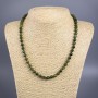 Jadeite (Imitation Acrylic) Necklace, Smooth Round Beads, diameter 6.5mm+-, length 50cm+