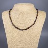 Pietersite Necklace Natural Stone Tumbled, Diameter 6x8mm+-, Length 51cm+