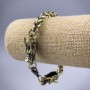 Chain Bracelet "Dragon" gold-toned metal 10.5x30mm, thickness 8mm, length 21cm +