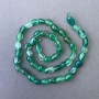 Green Agate Beads, Natural Stone Tumbled, Diameter 6x8mm+-, Length 40cm+