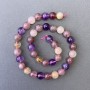 Assorted Beads, Natural Stone Smooth Round, Diameter 10mm+-, Length 39cm+