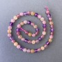 Assorted Beads, Natural Stone Smooth Round, Diameter 6.5mm+-, Length 39cm+