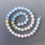 Morganite Beads, Natural Stone Smooth Round, Diameter 8.5mm+-, Length 40cm+