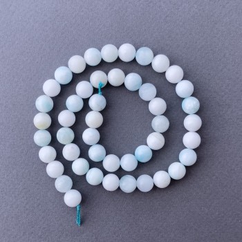 Hemimorphite Beads, Natural Stone Smooth Round, Diameter 8.5mm+-, Length 39cm+