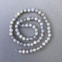 Beads on String, Natural Stone Labradorite, Smooth Round, Diameter 6.5mm +/-, Length 39cm+