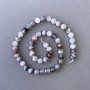 Botswana Agate Natural Stone Smooth Ball Beads, diameter 8mm+/-, length 39cm+