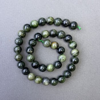 Diopside Natural Stone Beads, Smooth Round, diameter 10mm+/-, length 39cm+