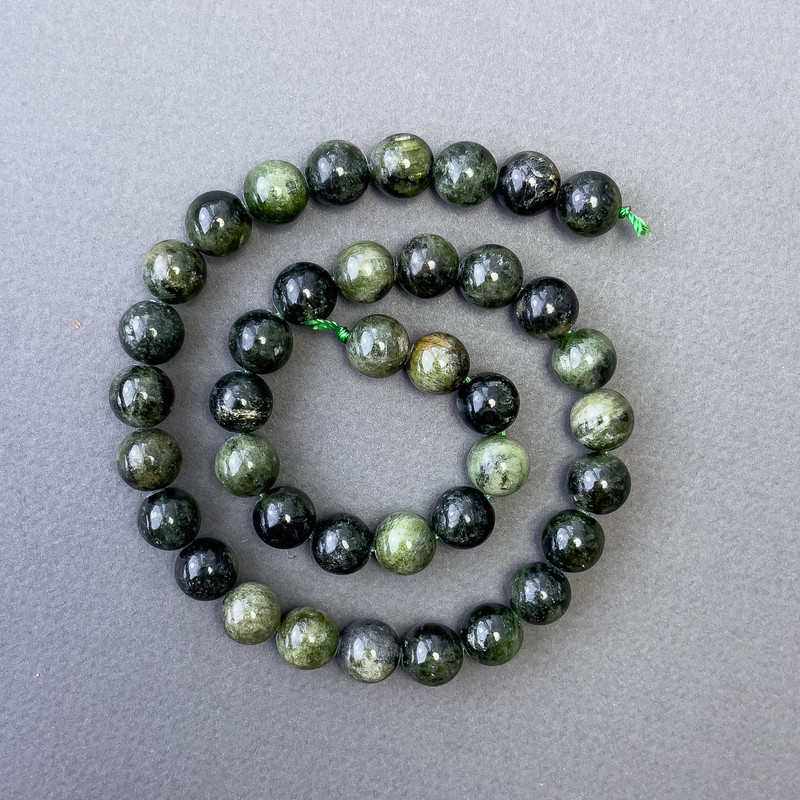 Diopside Natural Stone Beads, Smooth Round, diameter 10mm+/-, length 39cm+