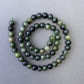 Diopside Beads, Natural Stone Smooth Round, Diameter 6.5mm+-, Length 39cm+