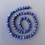 Lapis Lazuli Beads, Natural Stone Smooth Round, Diameter 6.5mm+-, Length 38cm+