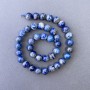 Lapis Lazuli Beads Natural Stone Smooth Round, diameter 10.5mm+-, length 39cm+