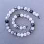 Rutilated Quartz (Hair Rutile) Beads, Natural Stone, Smooth Round, Diameter 10mm+/-, Length 38cm+