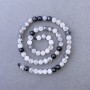 Hair Rutile Quartz Beads, natural stone, smooth round, diameter 6.5mm+-, length 39cm+
