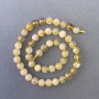 Hair Rutile Quartz Beads, natural stone, smooth round, diameter 8mm+-, length 39cm+