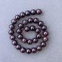 Garnet Beads, Natural Stone Smooth Round, Diameter 10mm+-, Length 39cm+