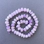 Kunzite Beads, Natural Stone Faceted Rondelle on Strand, Diameter 10x7mm+/-, Length 39cm+