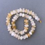 Citrine Beads, Natural Stone Faceted Rondelle on Strand, Diameter 9.5x7mm+/-, Length 39cm+