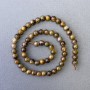 Yellow Pietersite Beads Natural Stone Smooth Round, Diameter 6.5mm+-, Length 40cm+
