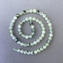 Prehnite Beads Natural Stone Smooth Round, Diameter 6.5mm+-, Length 40cm+