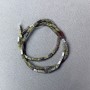 Jasper Beads Dragon's Blood natural stone rectangular, 2×4.5mm ± diameter, 38cm ± length on fishing line
