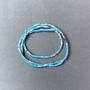 Turquoise Variscite Beads ( pressed ) cut, diameter 2×4mm+-, length 38cm+- on fishing line